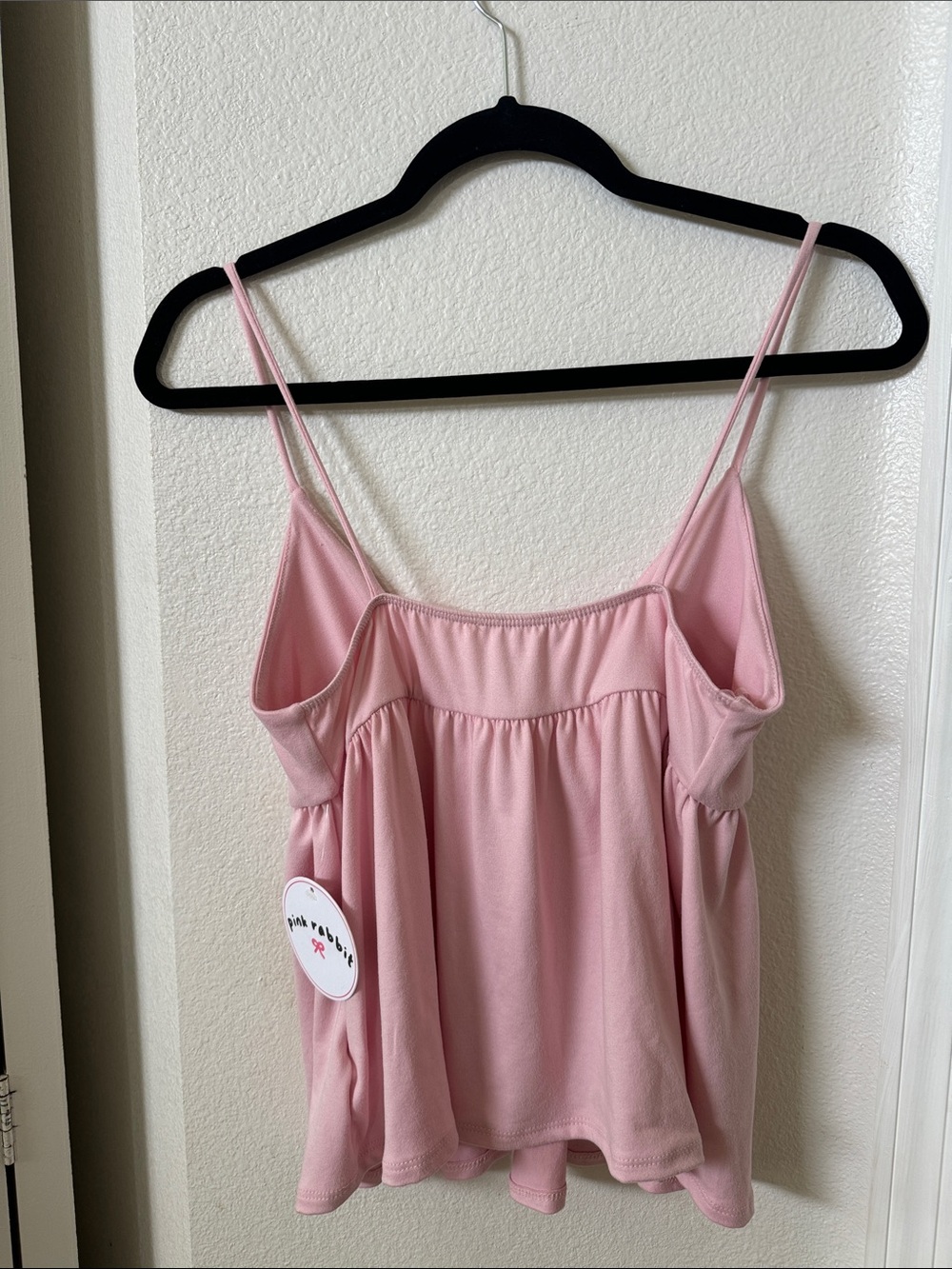 Pink Rabbit Pink Spaghetti-Strap Tank Top - Picture 3 of 4